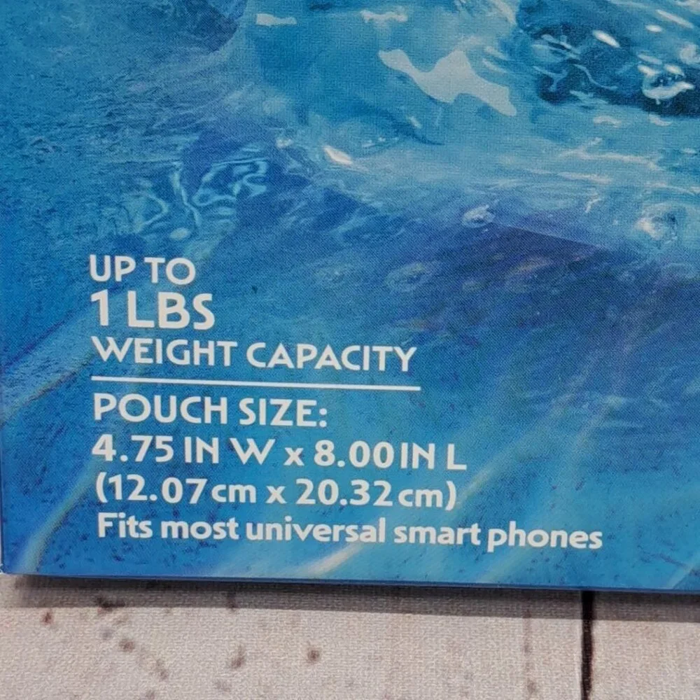 (2 pack) Bluescape Universal Waterproof Phone Pouch; Black & Clear‎